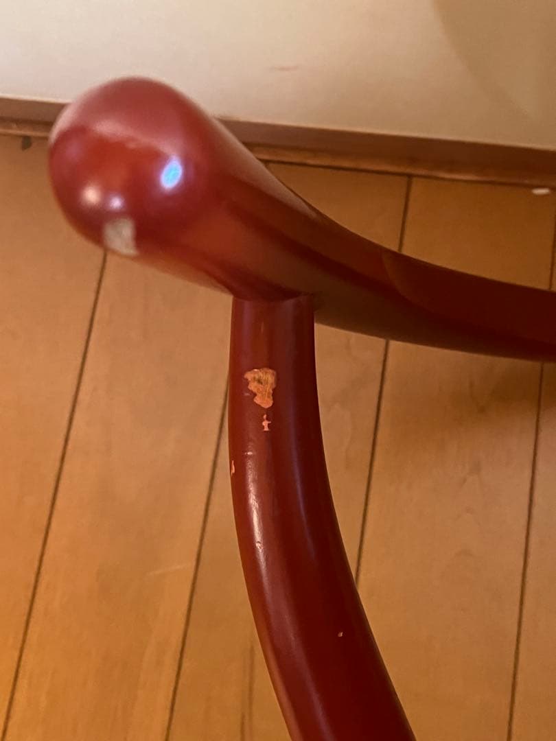 再値下げしました。北欧家具。カールハンセンの、Ｙチェア朱のラッカー仕上げ。