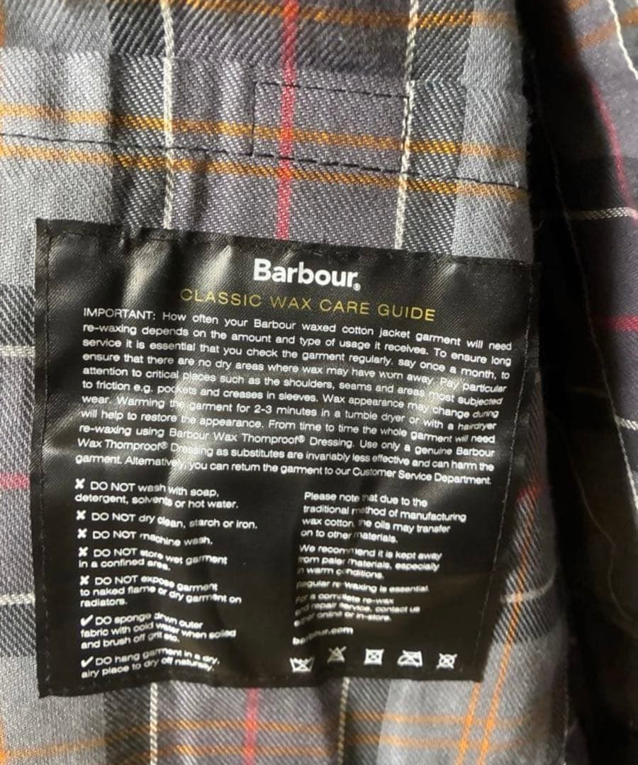u*b様 Barbour BEDALE ブラックジャケット　38