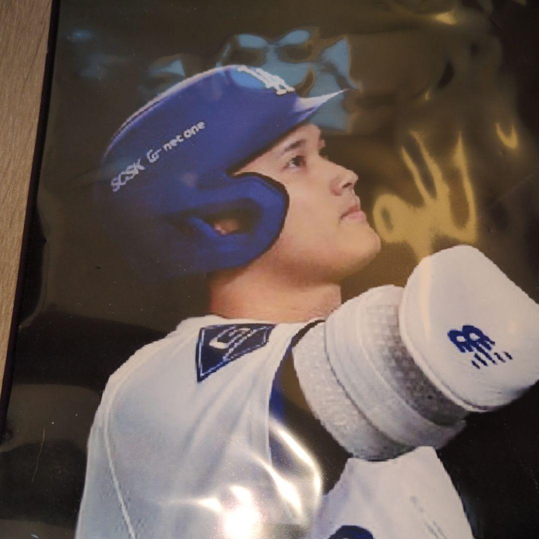 大谷翔平選手　直筆サイン入り写真 ロドジャース　非売品