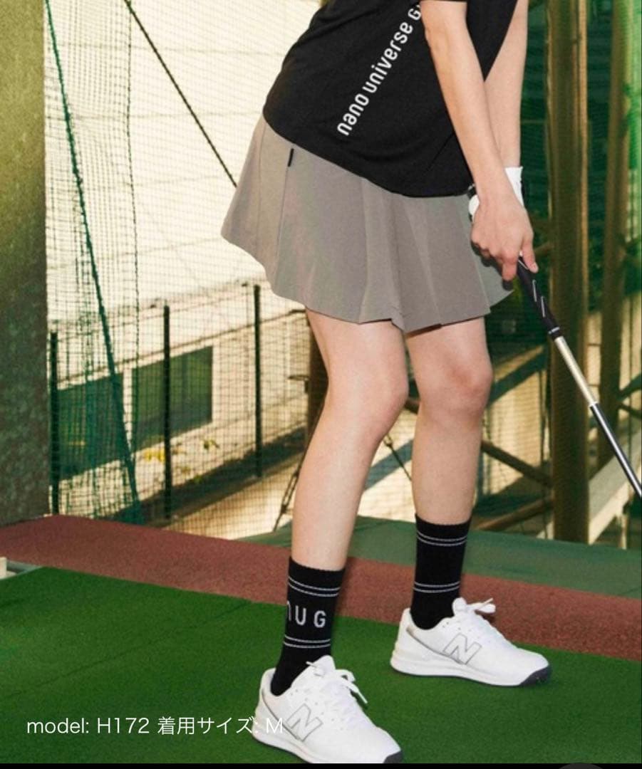 【新品】nano universe golf　スカート グレー　トップス黒