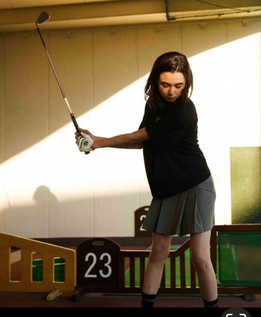 【新品】nano universe golf　スカート グレー　トップス黒