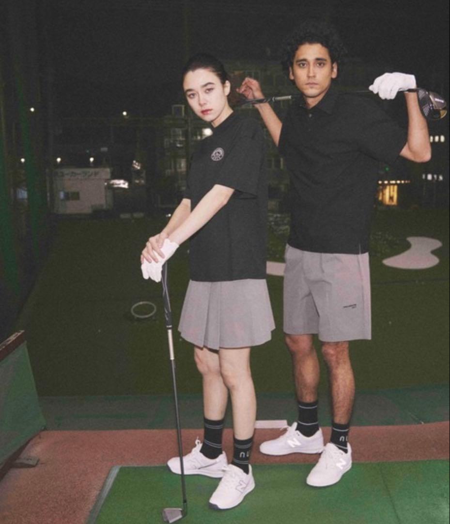 【新品】nano universe golf　スカート グレー　トップス黒