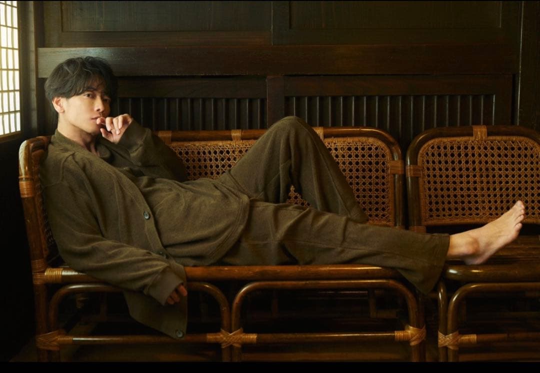 佐藤健 ABYTS LONG SLEEVE LOUNGE CARDIGAN