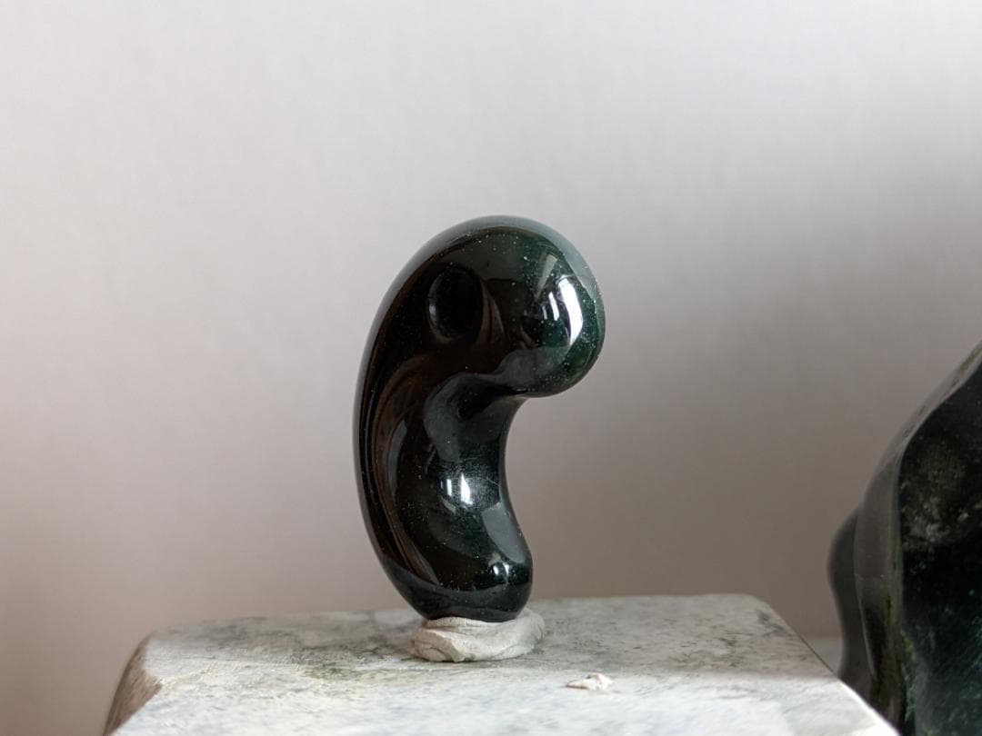 なおと　出雲石　花仙山瑪瑙　青瑪瑙　勾玉