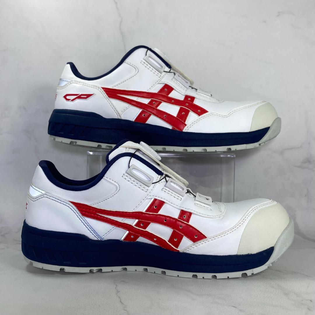 【極美品】asics BOA 安全靴 1273A029 25.5㎝ 白/紺/赤