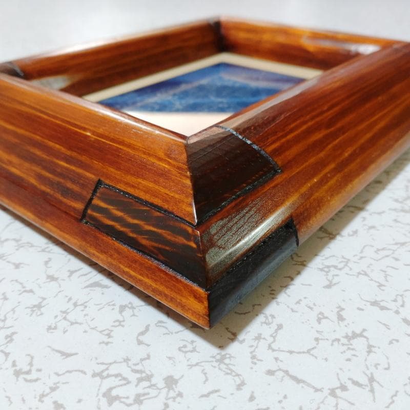 川口指物家具工房 フォトフレーム 重厚 和風 モダン 無垢 記念 クラシック