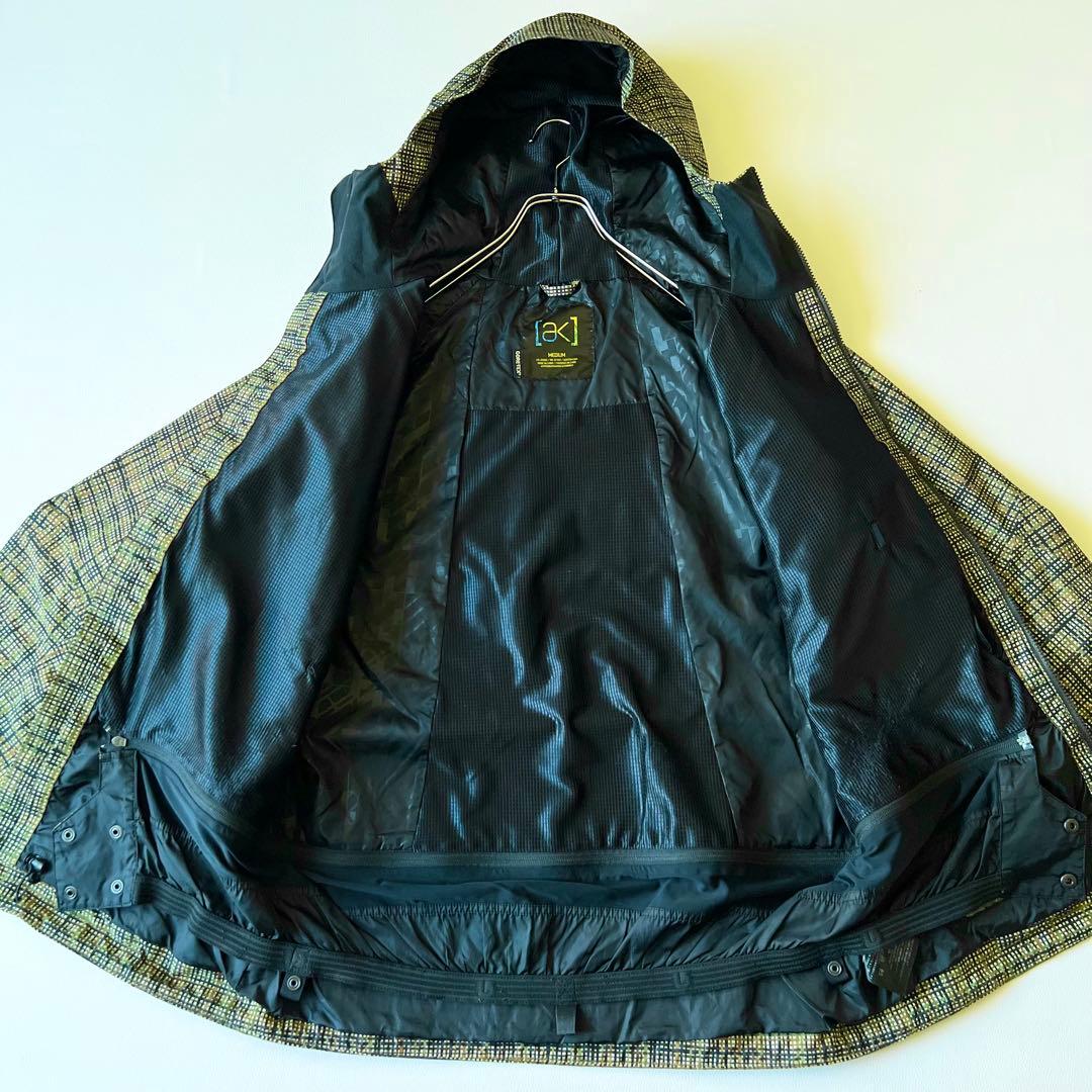 3245【美品】バートン　ジャケット akゴアテックス チェック総柄サイクリック