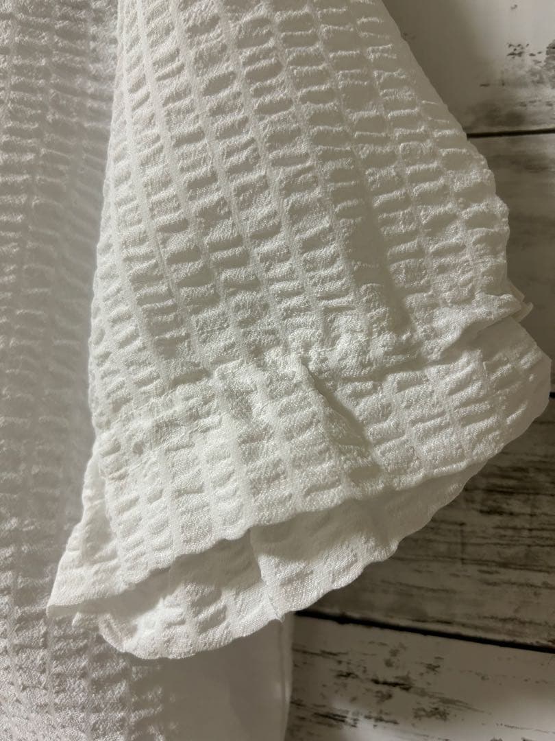 レディースゴルフウェアセットアップ　ショートパンツ　Lサイズ ホワイト／ブラック