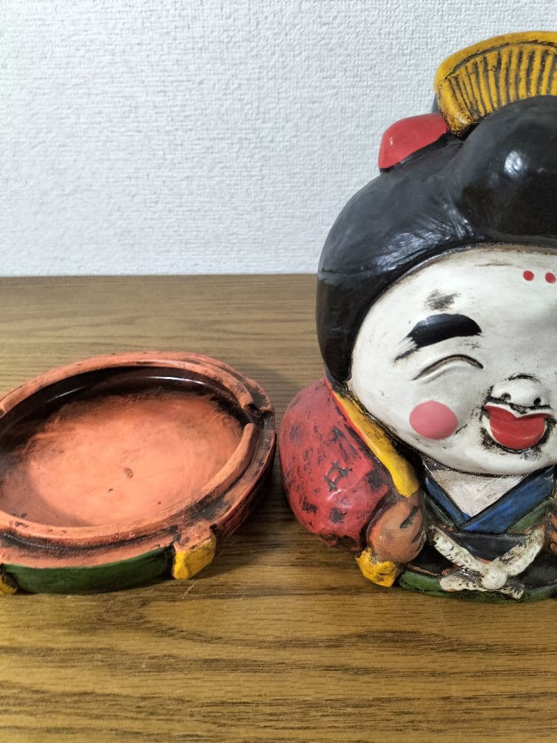 蚊取り線香入れ お福さん / 磁器 / 蚊取り線香ホルダー　最終値下げ