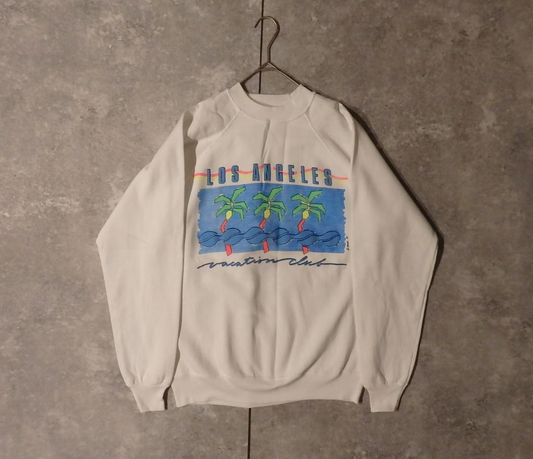 USA製 80s Hanes LOS ANGELES 発砲プリント スウェット