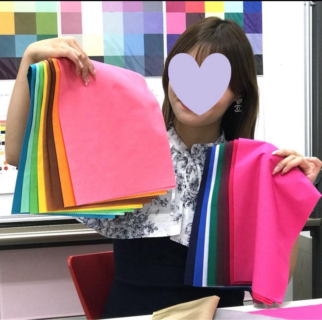 新品「パーソナルカラー診断用」カラードレープセット 64色 高級綿ブロード使用