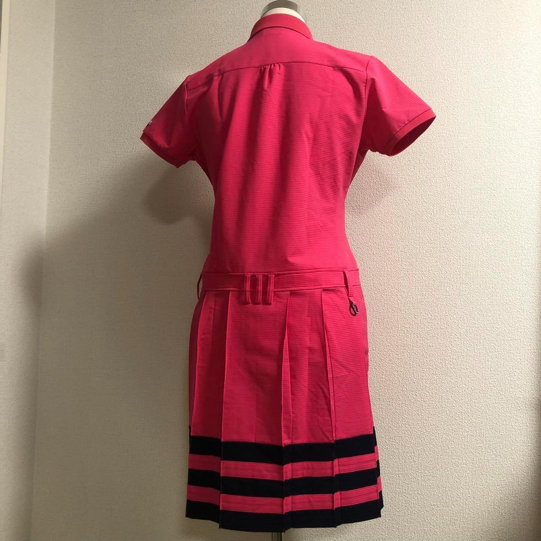 アディダスゴルフ スポーツ ウェア ワンピース ホワイト ピンク ブラック L