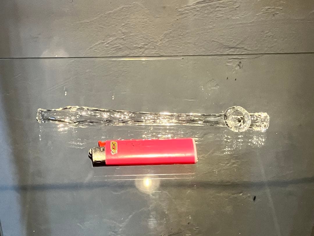 ギヤマン煙管 003- 氷晶（ひょうしょう）ガラスパイプ 約16cm - メルカリ