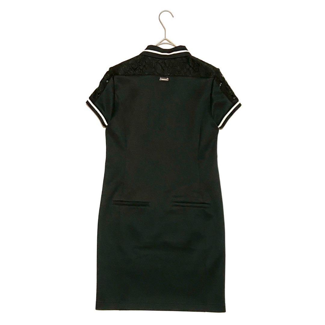 美品 セントアンドリュース ゴルフウェア ワンピース レース ブラック S