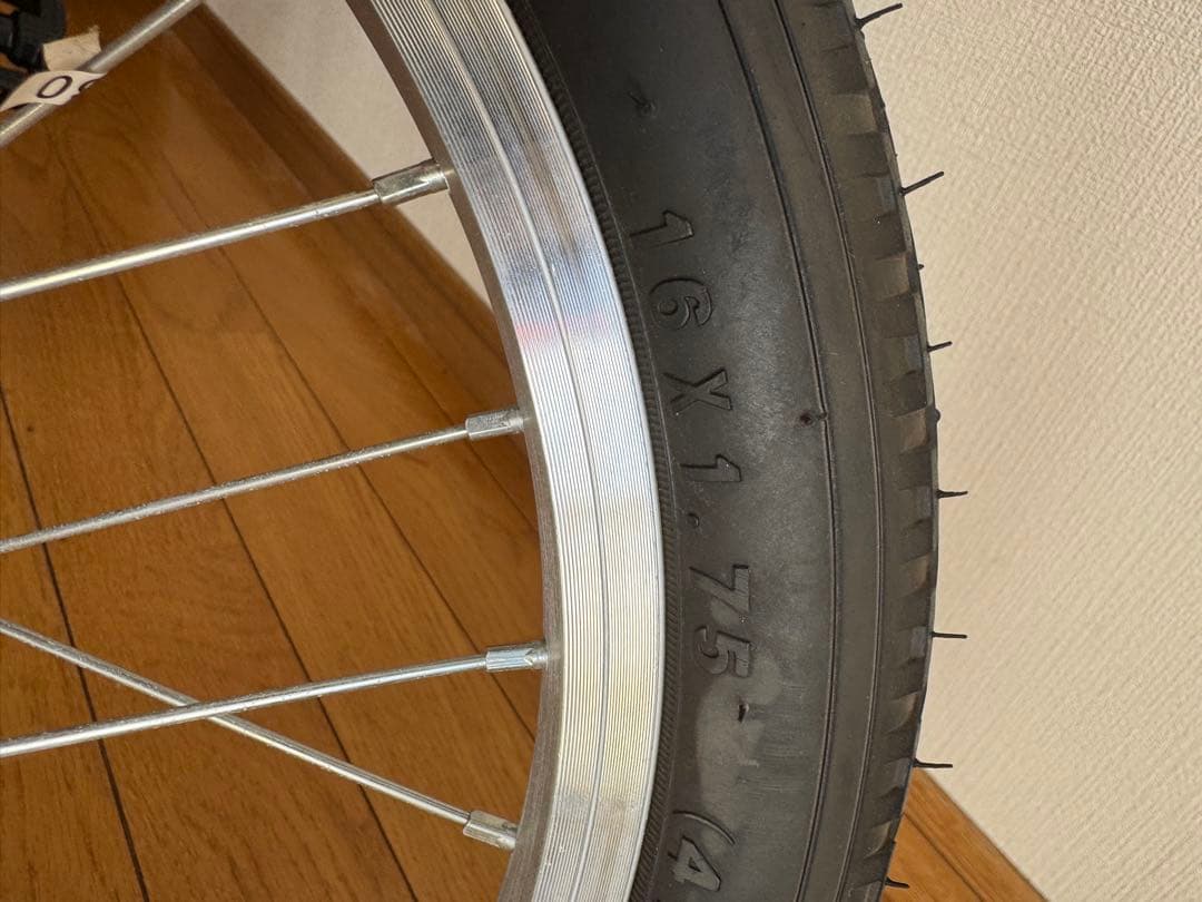 折り畳み自転車　キャプテンスタッグ　16インチ　黒