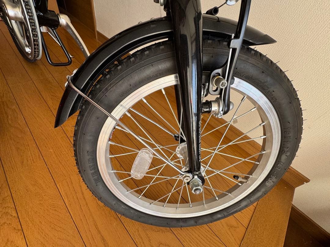 折り畳み自転車　キャプテンスタッグ　16インチ　黒