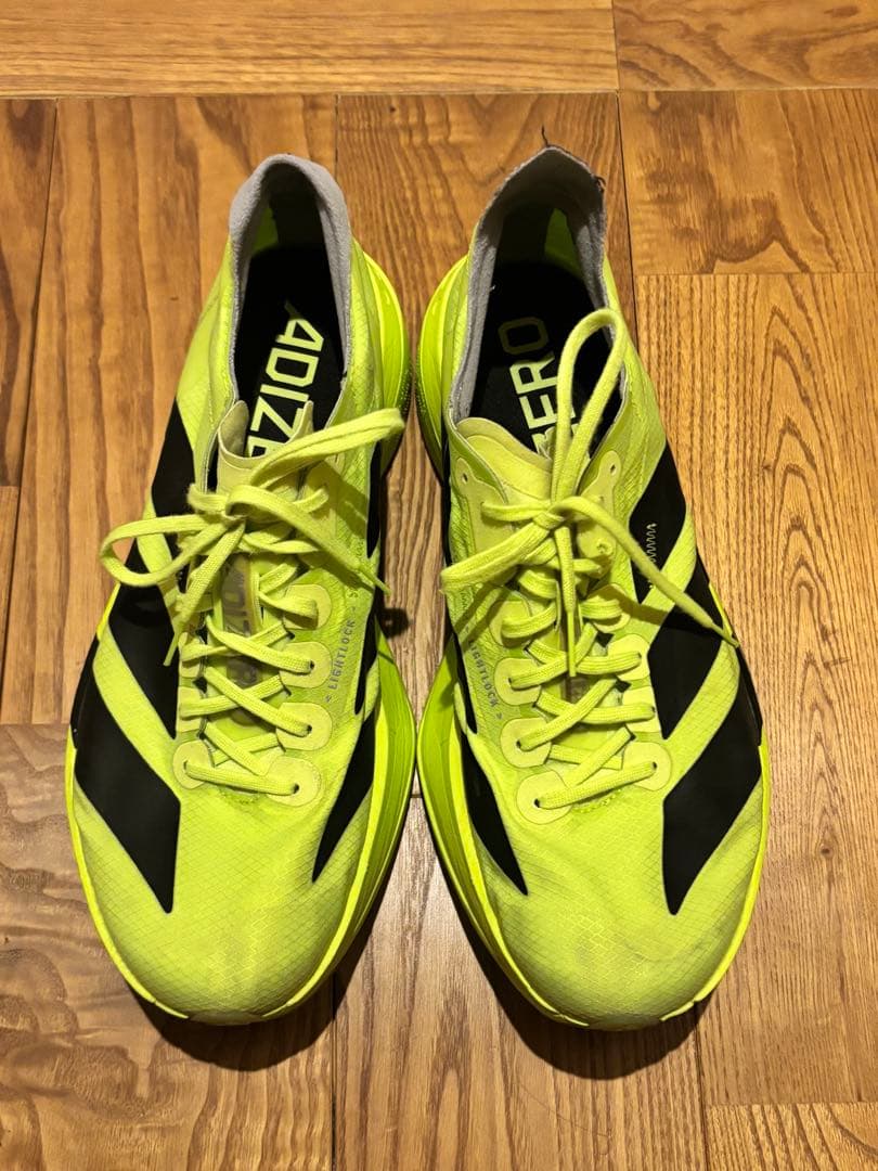 ADIZERO アディオスプロ4 ランニングシューズ26.5cm 蛍光イエロー