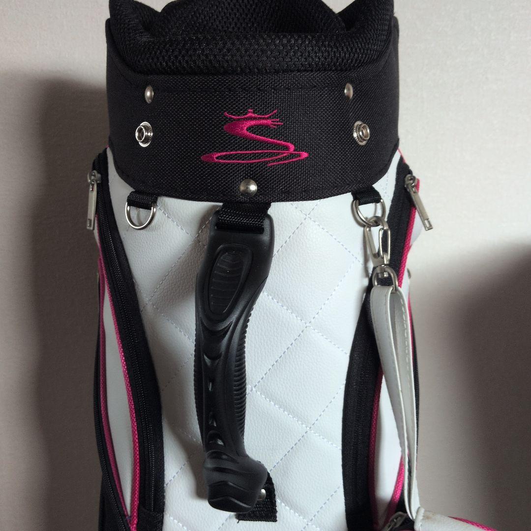 Cobra キャディバッグ ブラック/ホワイト/ピンク