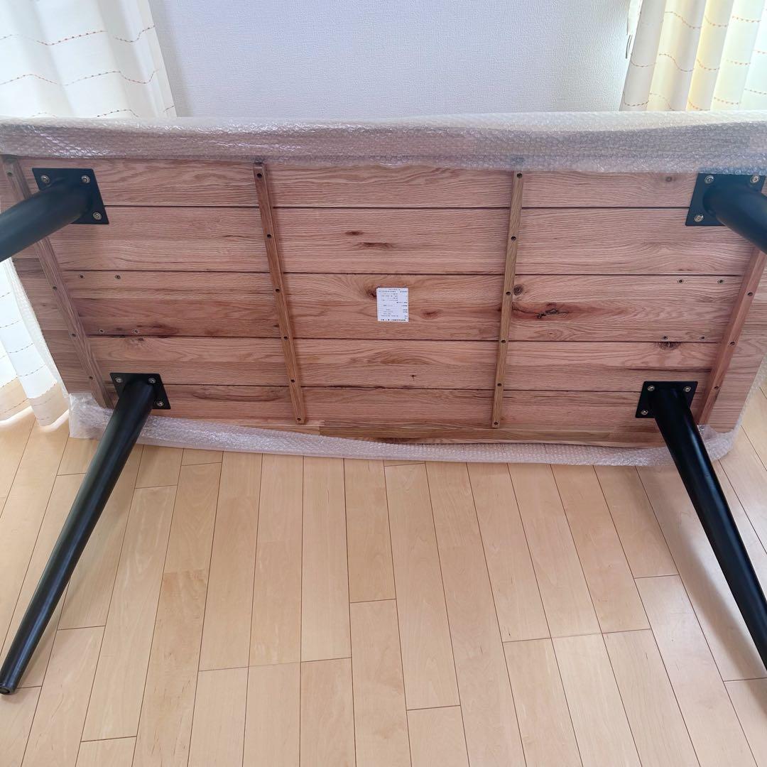 天然木ダイニングテーブル　JEUDHI SANKANJAPAN 幅160 耳付き