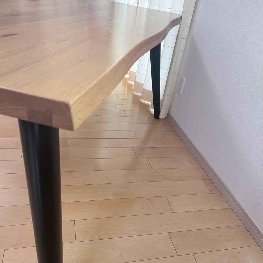 天然木ダイニングテーブル　JEUDHI SANKANJAPAN 幅160 耳付き