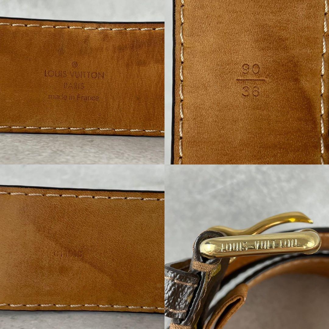 高級　ルイヴィトン　ベルト　モノグラム　サンチュール　デュオ　ポシェット