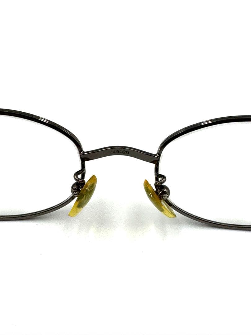 Dolce & Gabbana フルリム オーバル メガネ シルバー 度入り