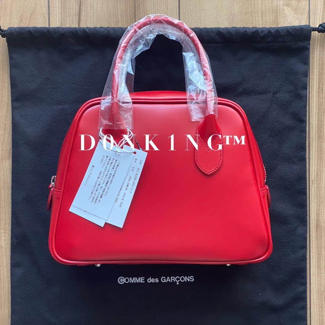 サイズ2 限定 赤 コムデギャルソン 青山限定 台形 ステアバッグ 青山