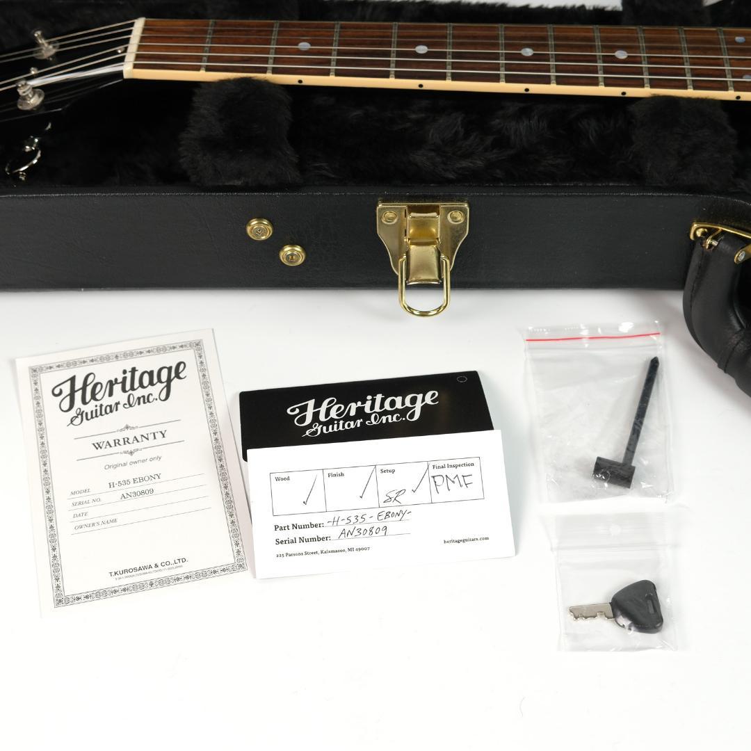 Heritage H-535 Ebony セミアコ USA製
