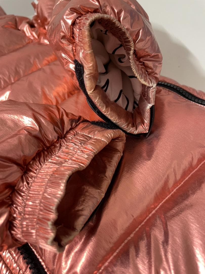 PERFECTMOMENT 6Y ピンクメタリック キッズ スキーウェア ダウン