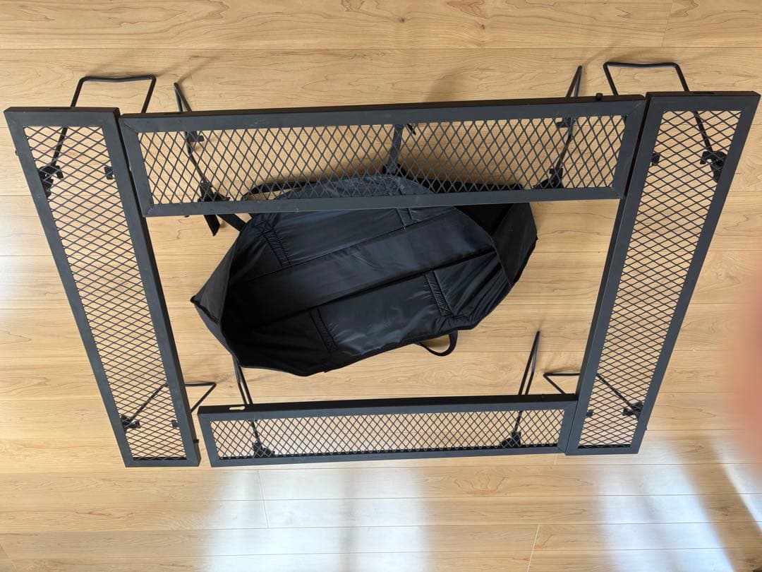 アウトドアテーブル メタル製 収納バッグ付き