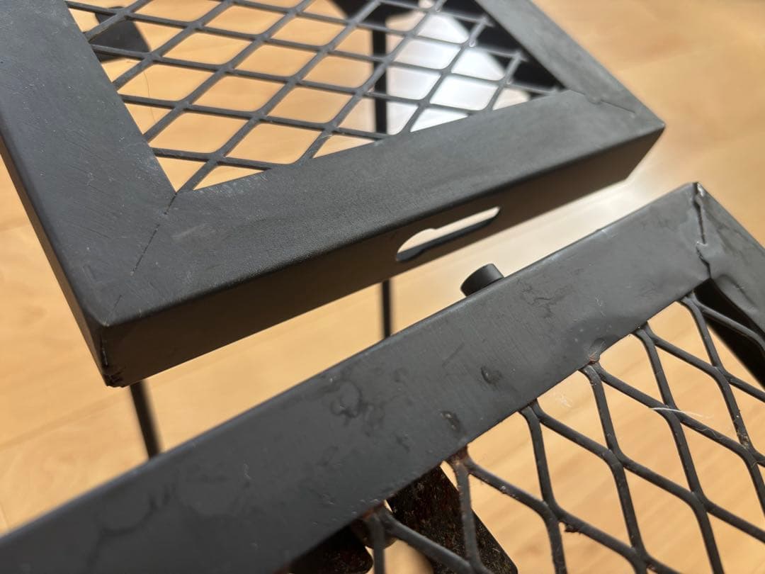 アウトドアテーブル メタル製 収納バッグ付き