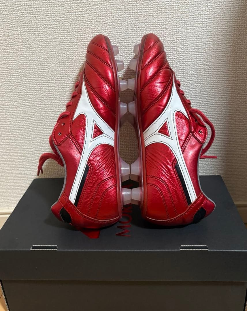 24.0cm ミズノ サッカー モレリア2 JAPAN 限定 スパイク　レッド