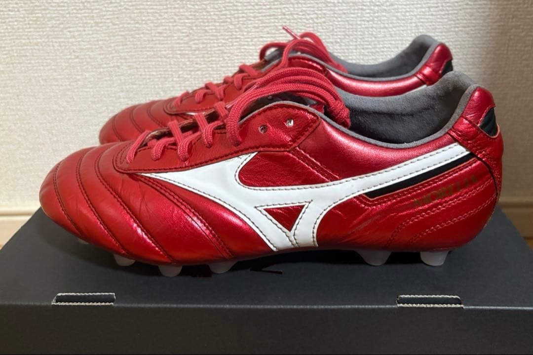 24.0cm ミズノ サッカー モレリア2 JAPAN 限定 スパイク　レッド