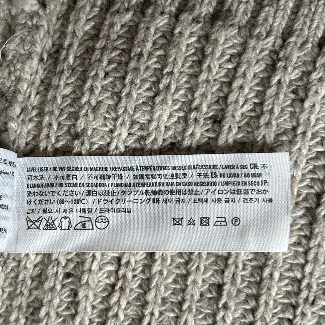 美品 Abercrombie & Fitch XL グレー ニット カーディガン