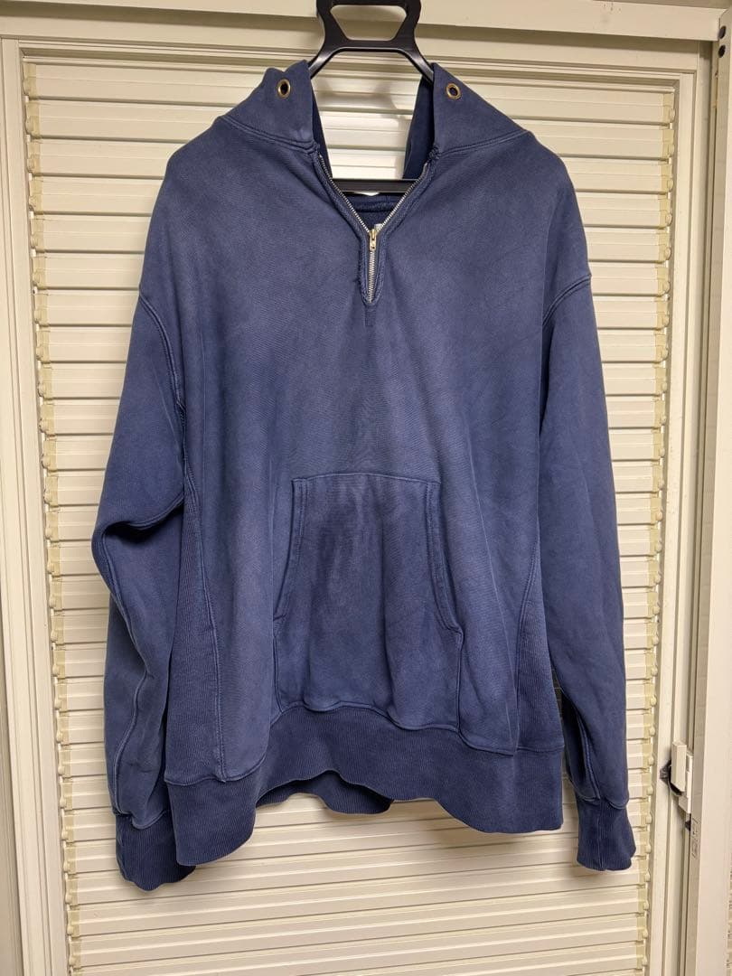 A.PRESSE ハーフジップ Half Zip Sweat Hoodie