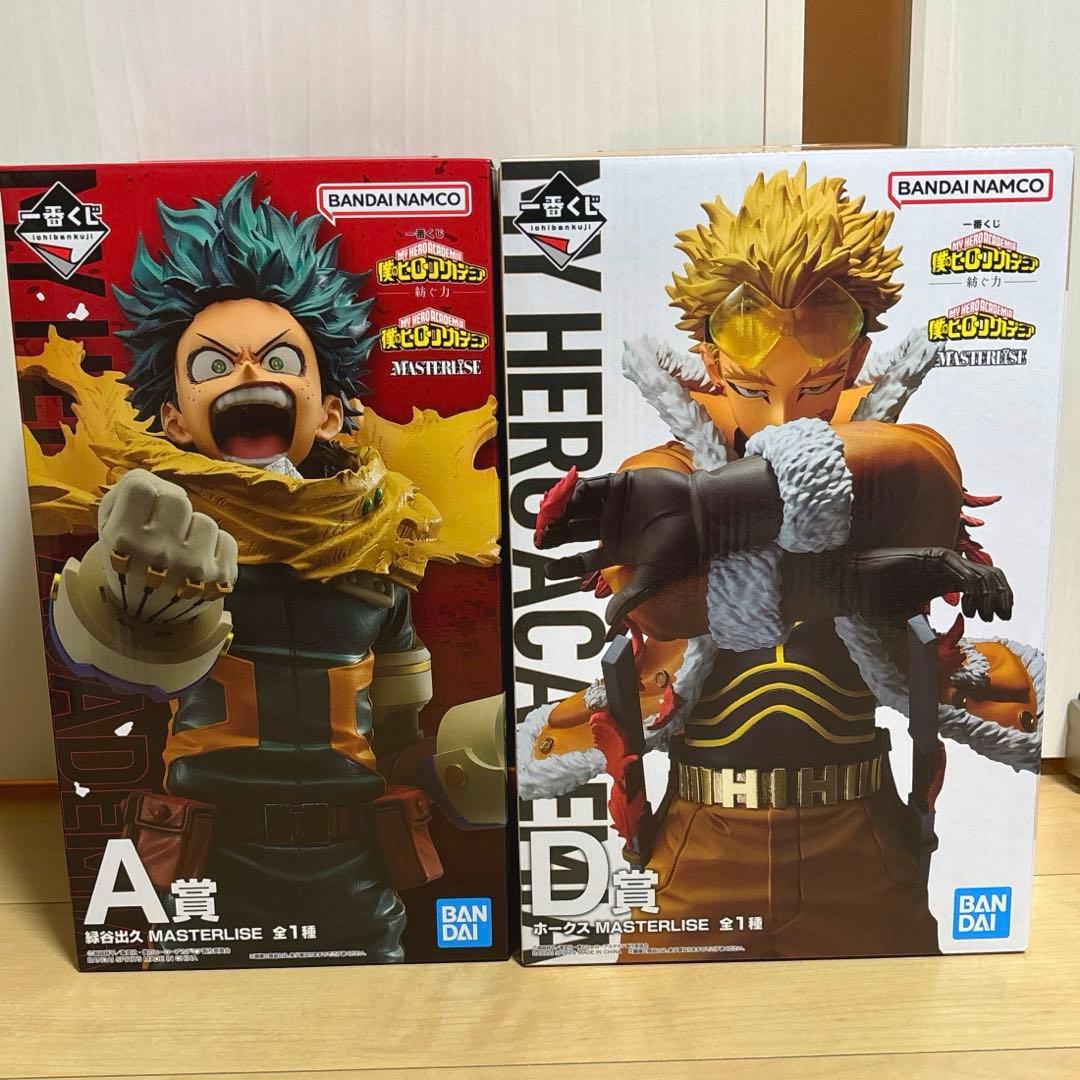 ヒロアカ 一番くじ A賞 デク+D賞 ホークス フィギュア 2種セット