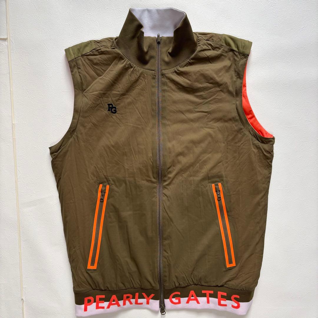 パーリーゲイツ 4WAY リバーシブル 中綿 L ゴルフウェア 洗濯可