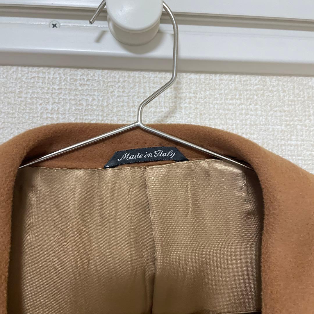 【ジャンフランコフェレ】イタリア製 ブラウン ダブルブレストコート