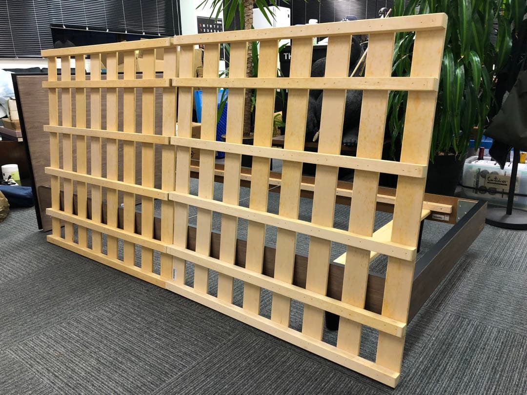 【美品】FranceBed スリムの脚付きベッド S