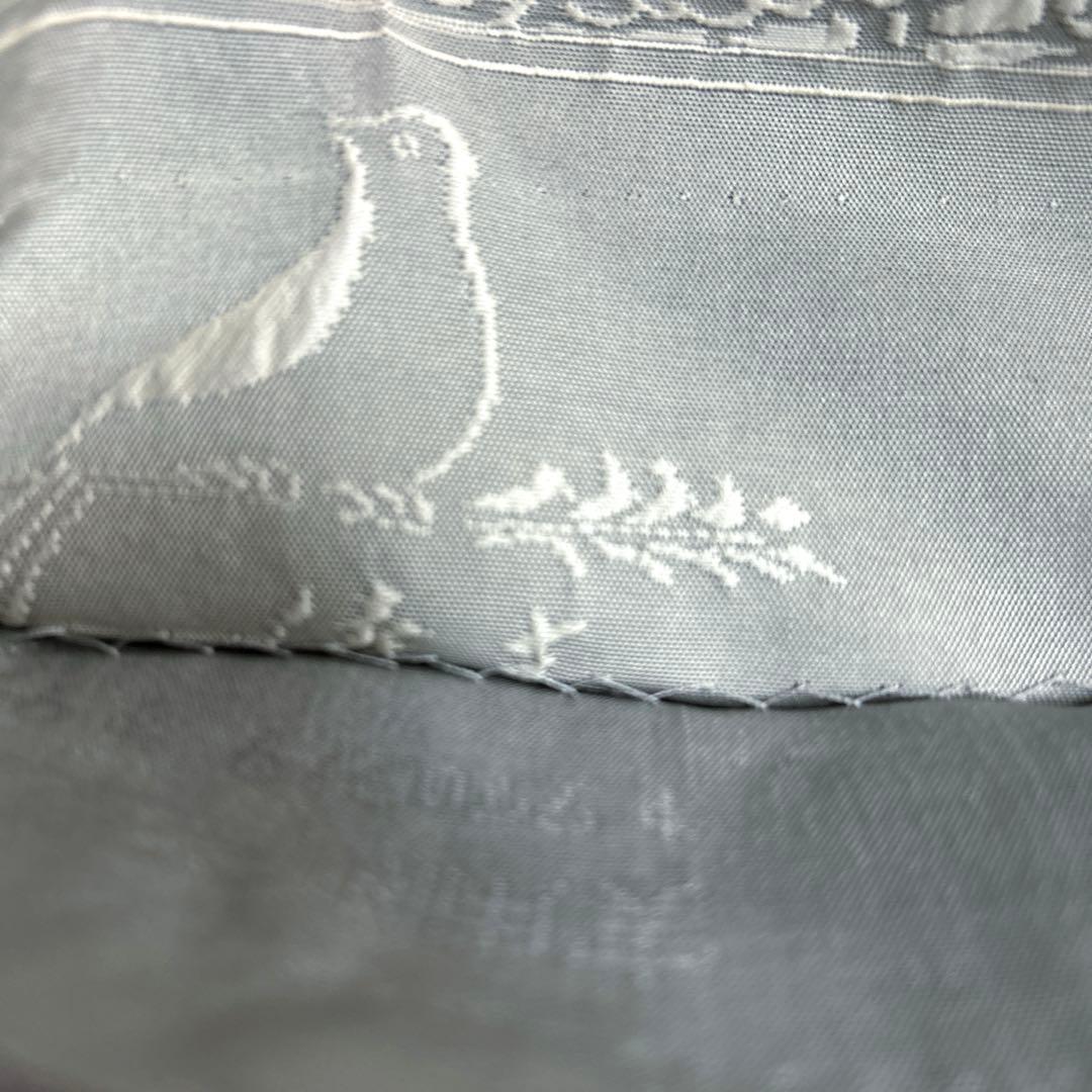 正絹　西陣織【渡文】全通袋帯《纐纈　花　鳥》