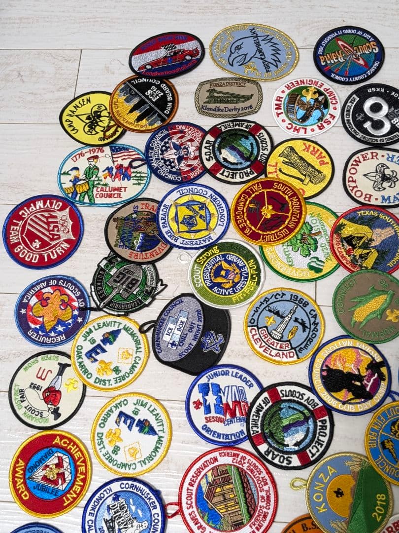 101枚 アメリカ刺繍ワッペン ボーイスカウト まとめ売り ビンテージ 当時物