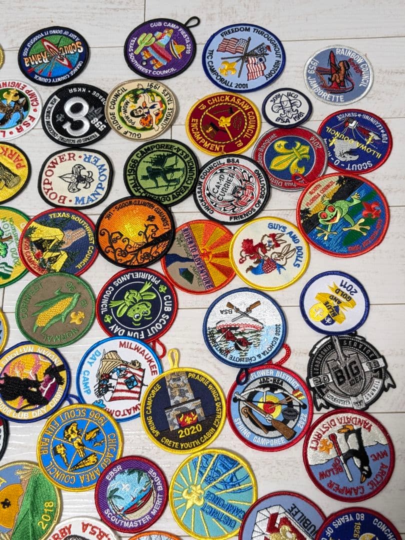 101枚 アメリカ刺繍ワッペン ボーイスカウト まとめ売り ビンテージ 当時物