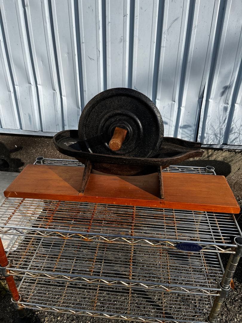 古道具！薬研(やげん) 薬剤　漢方薬　すり潰し道具