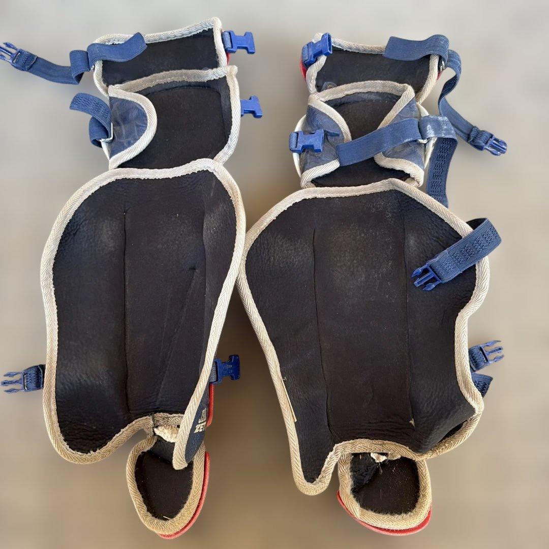 ゼット(ZETT) キャッチャー防具　軟式用　 赤/紺