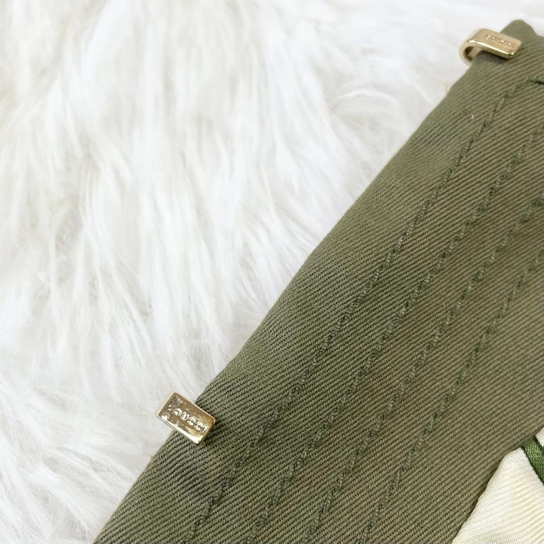 GUCCI ショートポンチョ シルク混 リボンタイ ボタニカル ベージュ 40