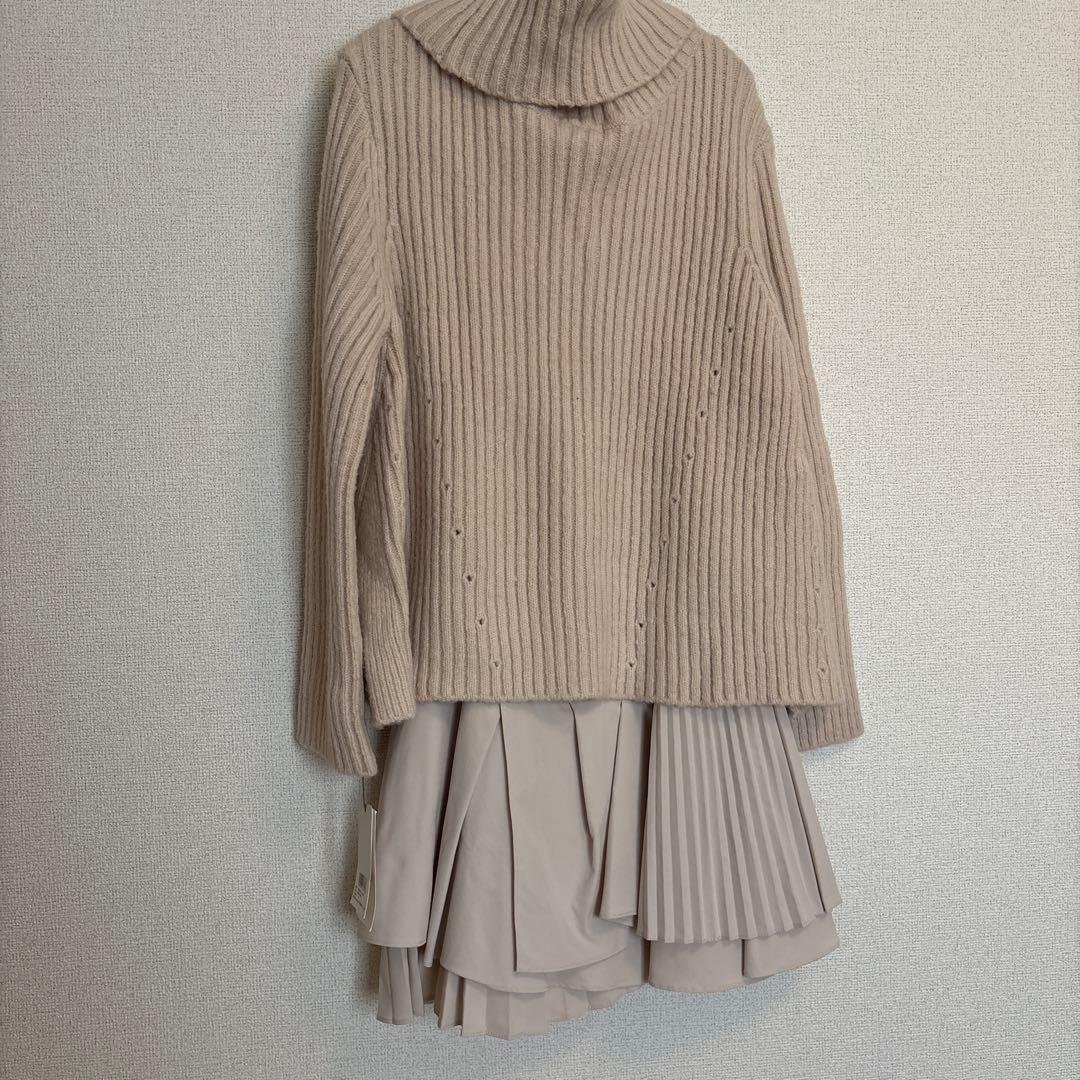 【期間限定価格❤️】新品タグ付き❤️SNIDELフリルコンビニットワンピース