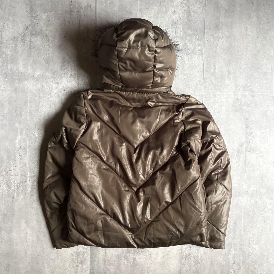 00s archive】リバーシブル ファー付 ダウンジャケット 短丈 y2k
