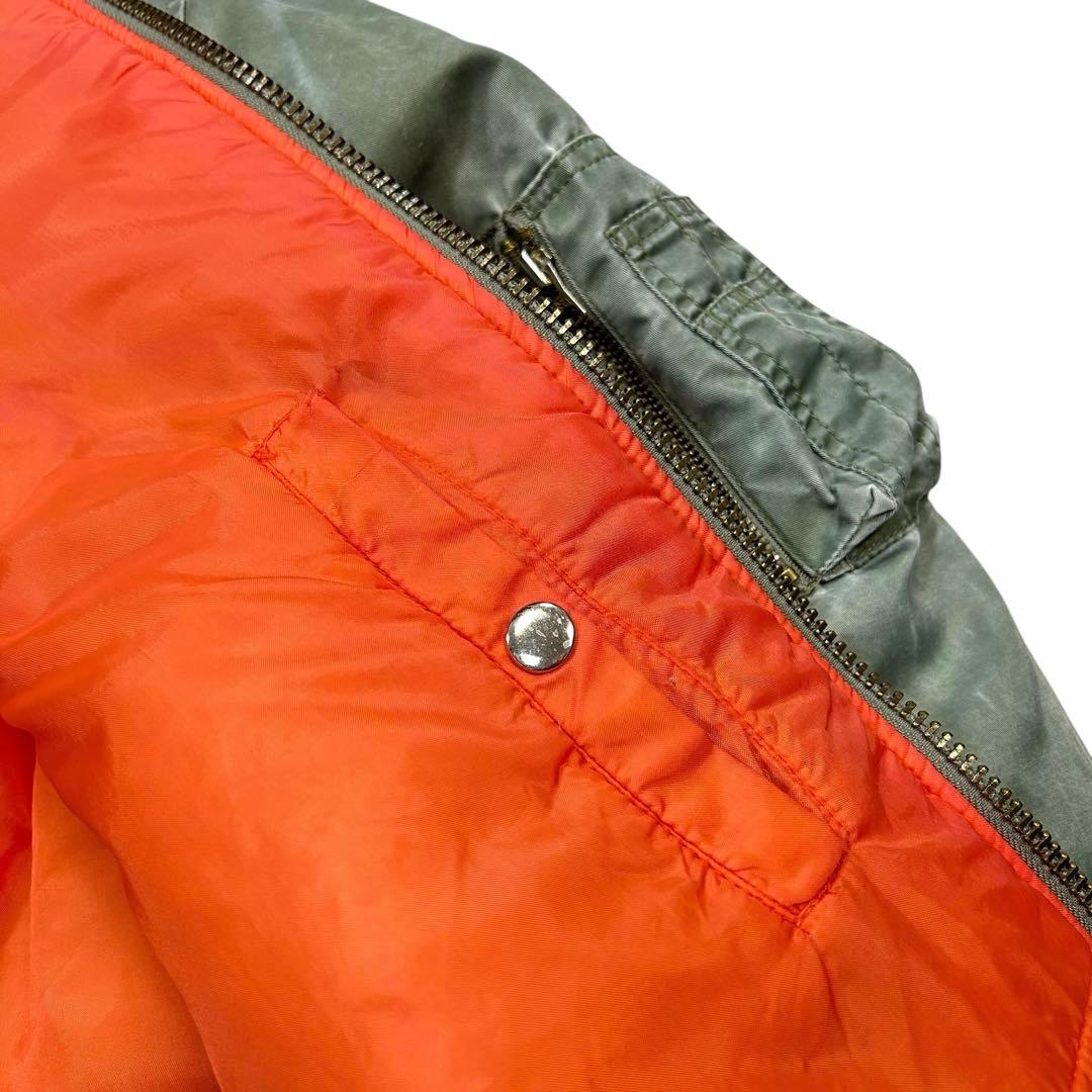 90's Vintage MA-1 フライトジャケット 短丈 フェード古着