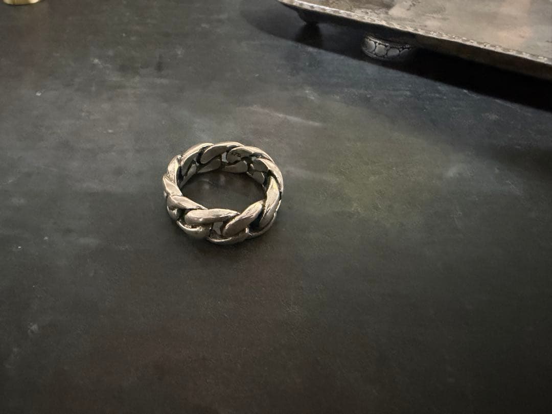 希少　ヴィンテージ　シルバー　925 喜平　チェーン　リング　アンティーク