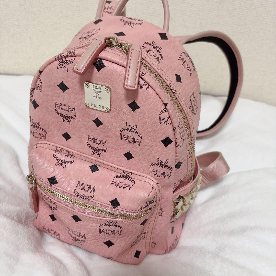 MCM リュック ミニ ソフトピンク - メルカリ